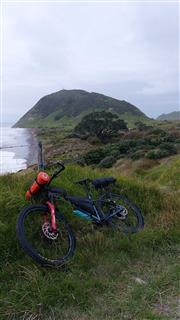 Photo of Kōpiko Aotearoa 2023: rider Glen & Ingrid, East Cape lighthouse