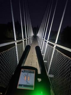 Photo of Tour Aotearoa 2024: rider Andrew Gush, 26 - Hawea river bridge