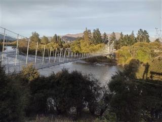 Photo of Tour Aotearoa 2024: rider Stephane Perron, Hawea river bridge