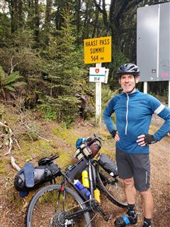 Photo of Tour Aotearoa 2024: rider Shane J, Haast pass